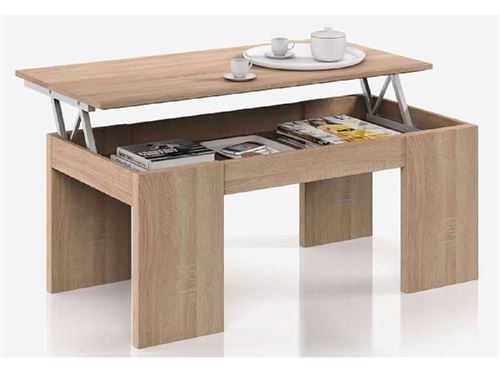table basse kendra - 100 x 50 x 43 cm - chêne