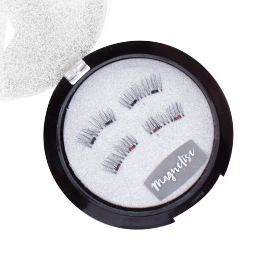Paire de faux cils magnétiques naturels noirs - Rosie