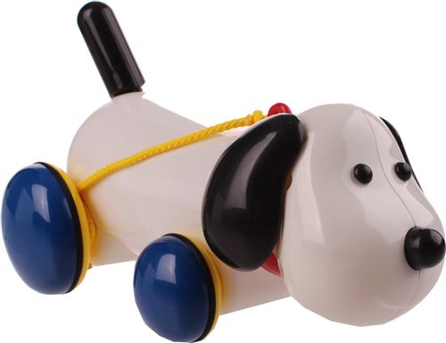 Ambi Toys Figure chien de traction Max 23 cm blanc / bleu