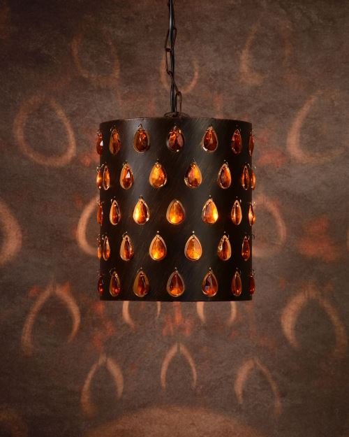 Lucide MADRAS - Suspension - Ø 22 cm - Rouille