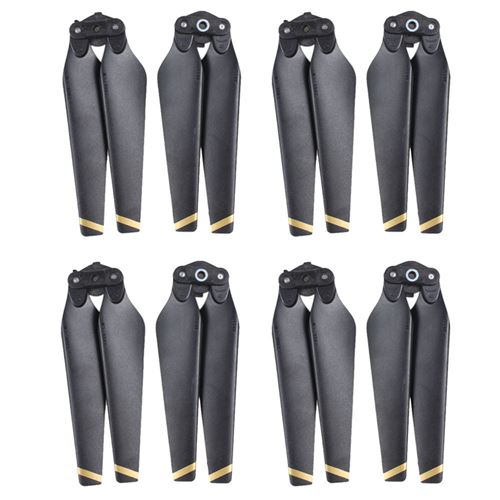 4 paires Hélices CW CCW 8330F Libération rapide Pour DJI Mavic Pro-Noir