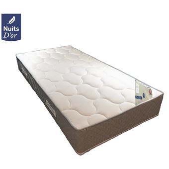Moonlight Matelas 90x190 Densité 35 Kg/m3 - Hauteur 24 CM - Soutien Ferme Orthopédique Nuits d'Or - 1