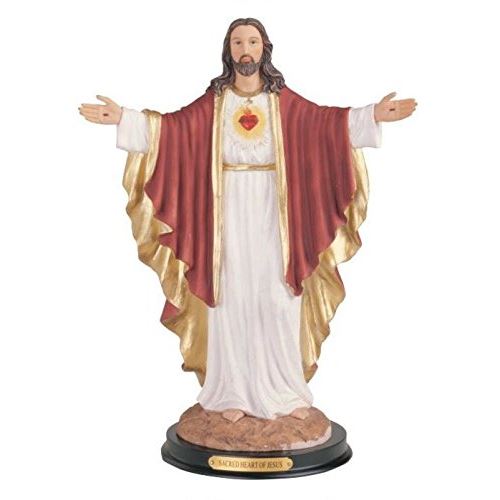 George S. Chen importe le décor religieux du Sacré-Cœur de Jésus Figurine Sainte, 12