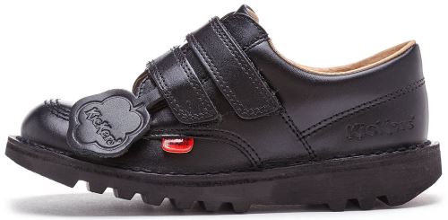 Kickers Lo Classic Strap Infant Back to School Chaussures en Noir 1KF0000434BTW [UK 8.5 EU 26]