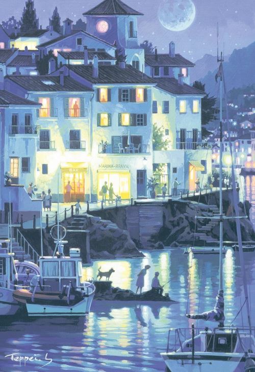 Apollo, Inc. 300 Piece Shimmering Jigsaw Puzzle Aim! Puzzle Masters Sasakura Tetsuhei Cadaques Summer (26 X 38 Cm) (japan import)