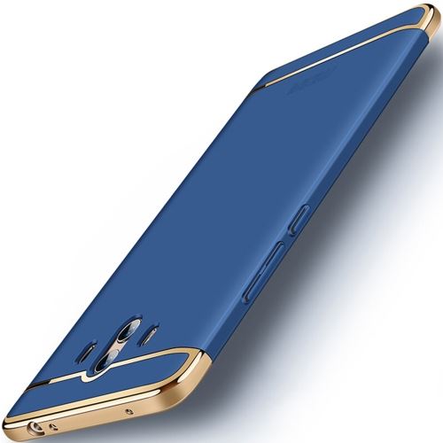 Huawei Mate 10 Coque Protection Plastique Effet Métal Brillante Bleu ALS53357