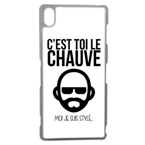 Coque transparente sony z3 c est toi le chauve moi je suis styl 2