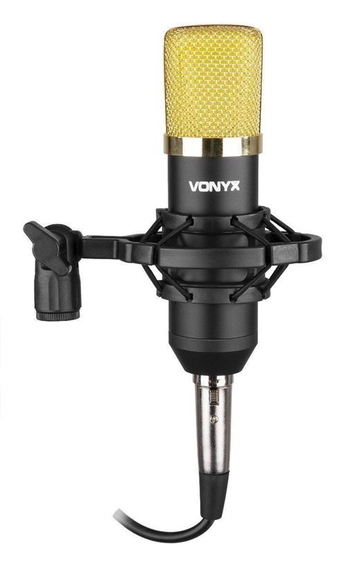 Vonyx CM400 - Microphone à condensateur - Noir et or