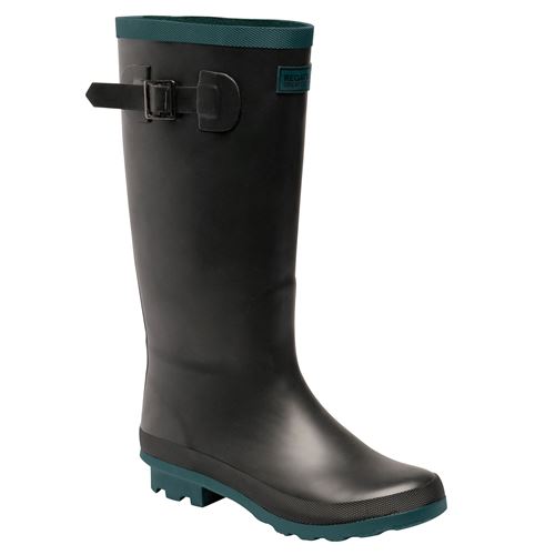 Regatta - Bottes de pluie FAIRWEATHER - Femme (37 FR) (Noir/bleu sarcelle) - UTRG3770