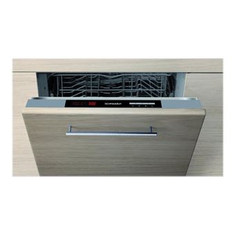 Schneider SCLT442A0X - Lave-vaisselle - intégrable - Niche - largeur : 60 cm - profondeur : 58 cm - hauteur : 82 cm - inox/noir