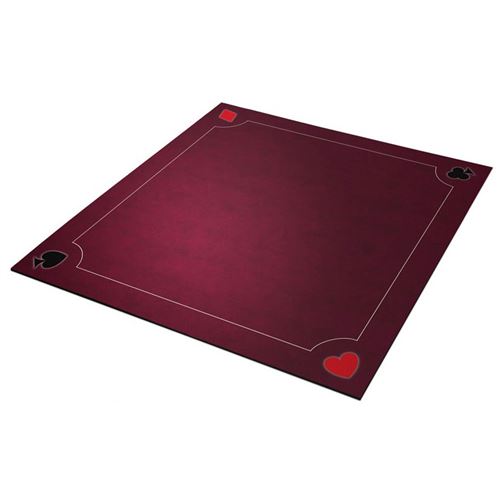 Tapis de cartes Multi jeux bordeaux