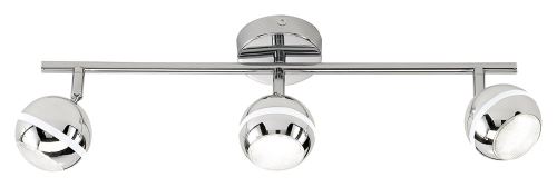 TRIO, Spot, Baloubet incl. 3 x LED,SMD,3,8 Watt,3100K,350 Lm. Corps: Plastique, Chrome L:50,0cm, L:9,0cm, H:16,5cm IP20