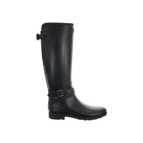 Bottes Hunter Refined Back Adjustable Tall Ankle Strap Noir pour Femmes 37