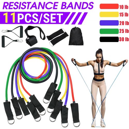 Bandes de résistance Workout Exercise Yoga Set Crossfit Fitness Training Tubes
