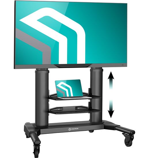ONKRON TS2771 Meuble TV sur roulettes pour téléviseurs de 42 à 80 pouces