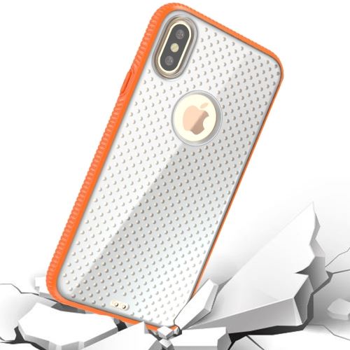 Iphone X / Xs Coque Protection Tpu Basket-ball Anti-collision Orange Als80086