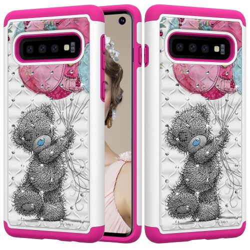 Coque en TPU impression de motifs décor strass donner pour votre Samsung Galaxy S10
