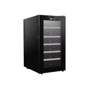 Climadiff CC18 - Cave à vin - pose libre - largeur : 34.5 cm - profondeur : 48.5 cm - hauteur : 67 cm - classe G - noir