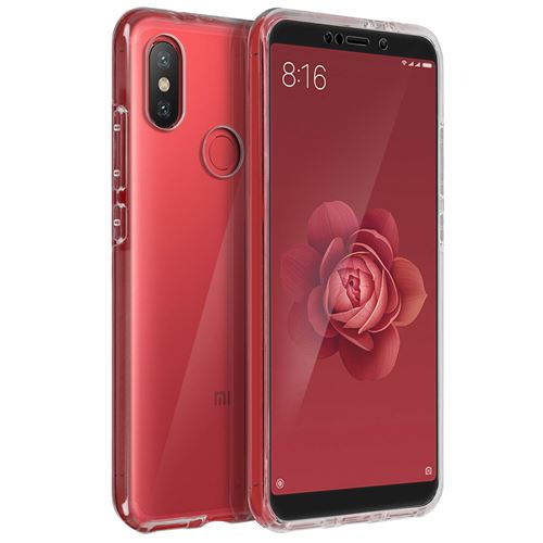 Coque Xiaomi Mi A2 Protection Silicone + Arrière Polycarbonate - Transparent