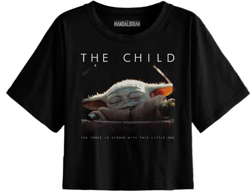 T-shirt Femme Star Wars The Mandalorian - Baby Yoda And The Force