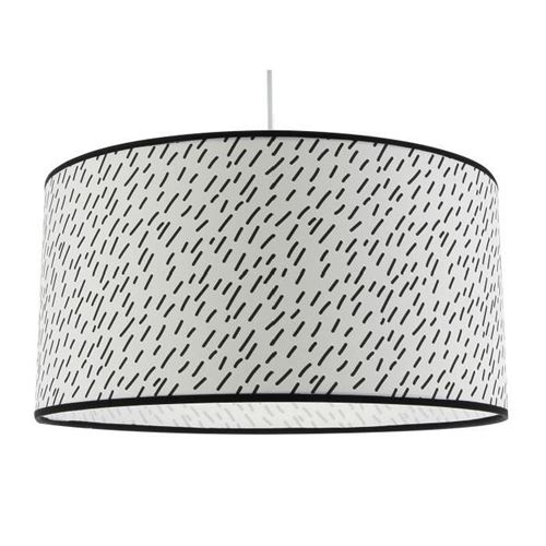 Suspension virgule e27 60 w blanc et noir 1242400215