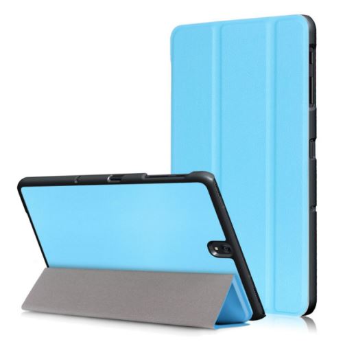 WISETONY® Étui en PU tri-pliure avec support pour votre Samsung Galaxy Tab A T580/T580N/T585 10.1 - Bleu clair