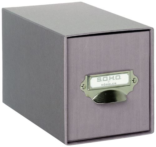 Rössler 1327452490 Boîte à CD avec tiroir S.O.H.O. 26,1 x 14,3 x 15,8 cm (Taupe) (Import Allemagne)