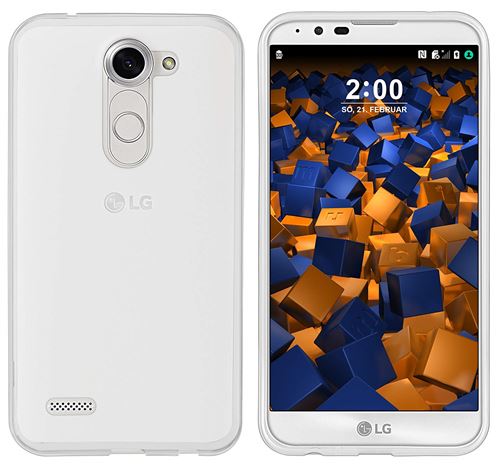 mumbi Coque de protection pour LG X Mach Blanc transparent