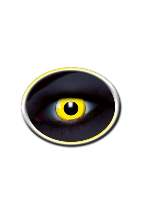 Lentilles Uv Jaune Fluo 12 Mois Zoelibat - Jaune