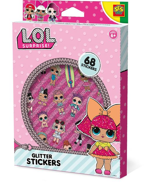 SES Creative Autocollant surprise L.O.L. 68 pièces