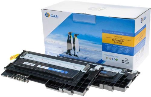 G&G Lot de 2 Cartouches de Toner pour Samsung CLT-P406B