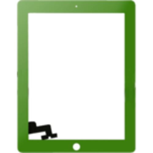 Ecran tactile vert de remplacement pour iPad 2 (A1395/A1396/A1397)