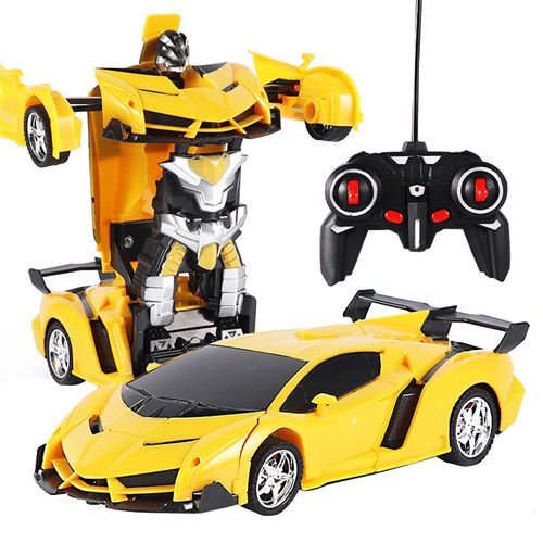 Voiture télécommandée pour garçons 3-5, Transformer Robot Rc Voiture,  échelle 1:18 avec déformation à un bouton, Robot pour 3-12 ans Cadeaux  d'anniversaire de Noël