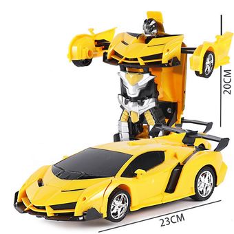 Rc Transformers 2 En 1 Télécommande Voiture Robot Modèle-4