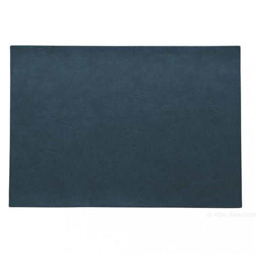 Set de table cuir vegan bleu