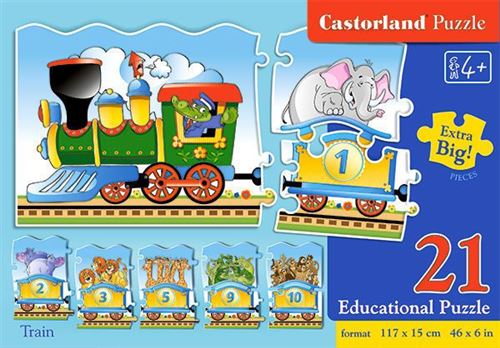 Train, Puzzle 21 Teile - Castorland