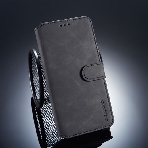 Etui en PU style rétro noir pour votre Huawei Mate 20