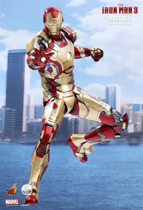 Figurine Hot Toys MMS197D02 - Marvel Comics - Iron Man 3 - Iron Man Mark 42  - Figurine de collection - à la Fnac