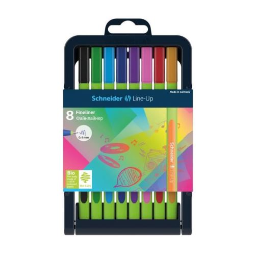 SCHNEIDER Etui de 9 fineliner Line-Up 0,4 - Assorti