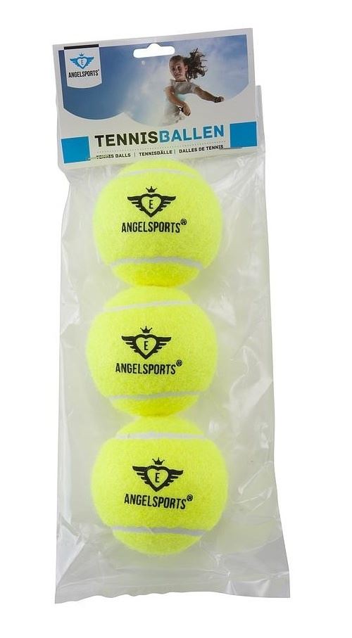 Angel Sports 3 balles de tennis dans un sac