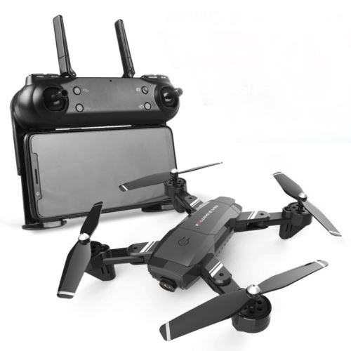 YOKULI - Drone Pliable RC Pro S6 avec caméra HD 1080p, fonction Follow Me & Contrôle Gestuel - Noir