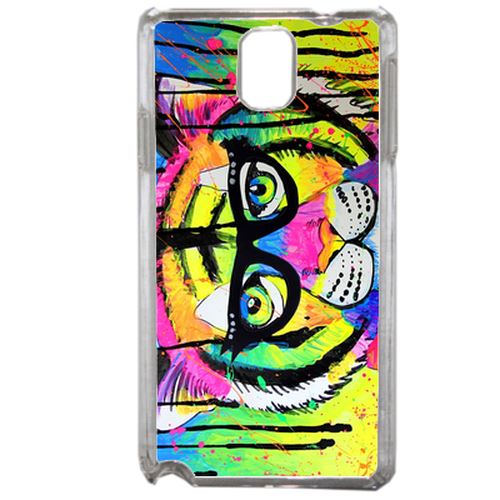 Coque Lion En Couleur Compatible Samsung Galaxy Note3 Transparent