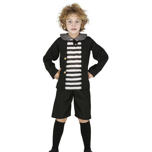 déguisement petit fantôme garçon - 5/6 ans - noir - générique 87682