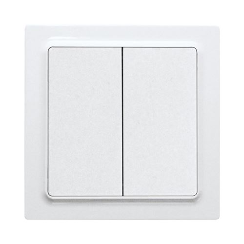 Non Communiqué Blanc Bouton-Poussoir Radio À 2 Voies En E-Design55 - F4t55e-Wg - Eltako