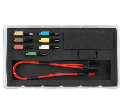 Kit test de circuit electrique auto avec fusibles disjoncteurs 8 pcs - Laser Tools