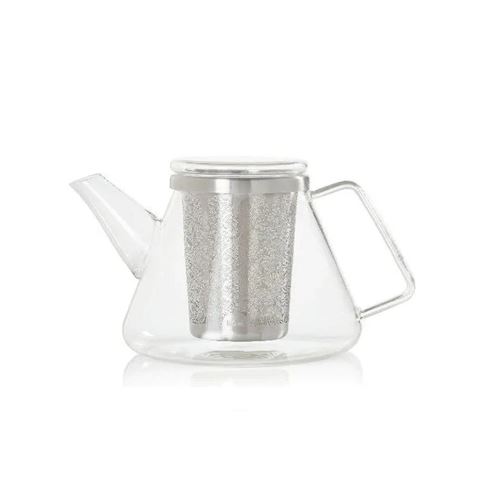 ADHOC Théière Fusion 1L Verre/Acier inoxydable