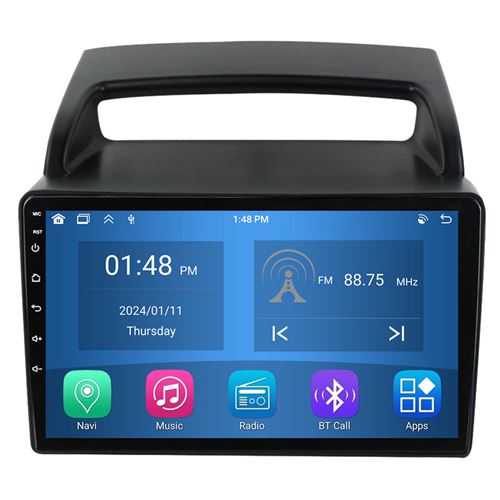 Autoradio RoverOne® Bluetooth CarPlay Android Auto Navigation 4Go RAM 64Go ROM pour Kia Carnival VQ 2006-2014