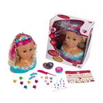 Barbie Ultra Chevelure Tête À Coiffer - Cheveux Bruns Frisés Mèches Arc-en-Ciel - Accessoires Color Reveal - Dès 3 Ans
