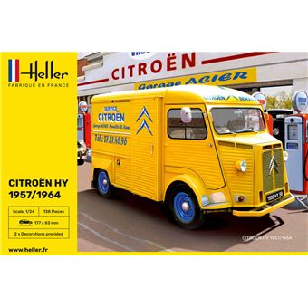 Citroen Type H 3 Decorations - 1:24e - Heller - 1