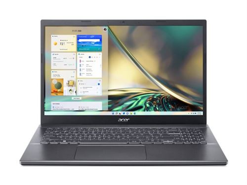 Acer Aspire 5 A515-57G - Intel Core i7 - 1255U / Jusqu'À 4.7 Ghz - Win 11 Home - Gf Rtx 2050 - 32 Go Ram - 1.024 To SSD - 15.6" Ips 1920 X 1080 (Full Hd) - 802.11A/B/G/N/Ac/Ax (Wi-Fi 6E) - Gris Acier - Clavier : Belge